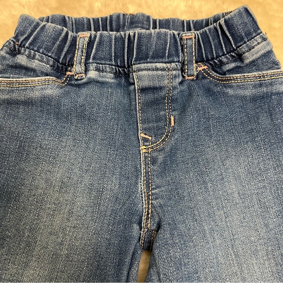 Gap Little Girl Pull On Unicorn Jeggings Medium Wash Denim Jeans Sz 4T - Picture 2 of 7